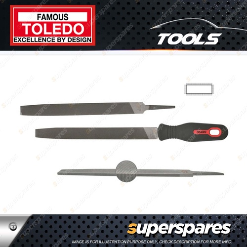 Toledo Flat File - Single Cut Length 300mm Width 29mm Bastard Cut Pack of 6