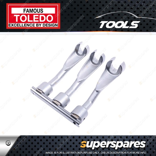 Toledo Diesel Fuel Line Socket - Size 14 17 19mm 1/2" Square Drive