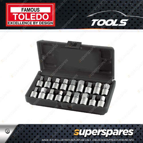 Toledo Oil Drain Plug Socket Set - 3/8" Square Drive Sockets 36mm