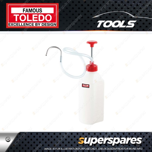 Toledo Fluid Transfer Pump Features Heavy Duty Sose and Spout - Capacity 1L