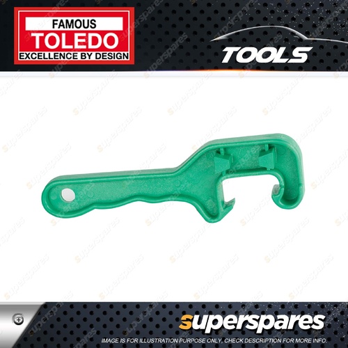 Toledo Pail Lid & Drum Opener Wrench - C-frame Design Features Handy Hang Hole