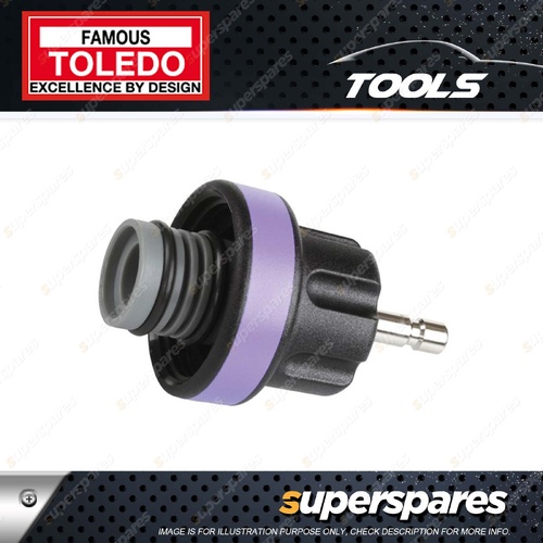 Toledo Cooling System Tester Adaptor - No.16 Internal Thread Purple