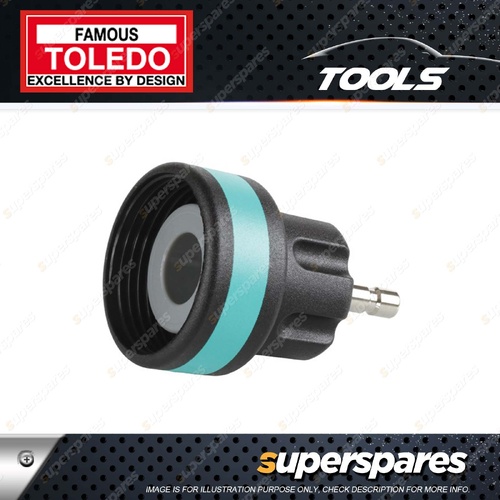 Toledo Cooling System Tester Adaptor - No.18 Internal Thread Turquoise