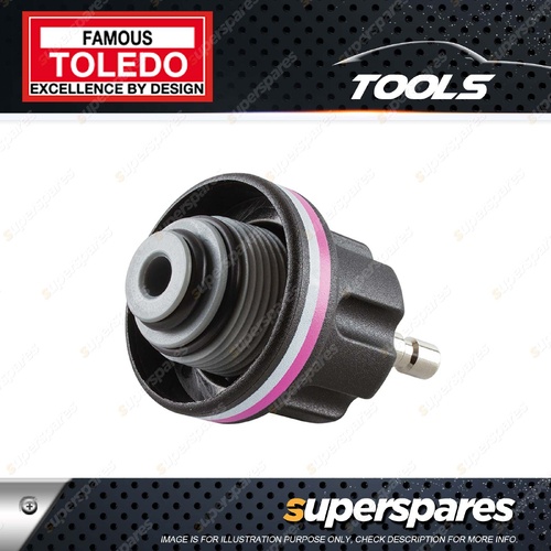 Toledo Cooling System Tester Adaptor - No.24 Internal Thread Pink/White