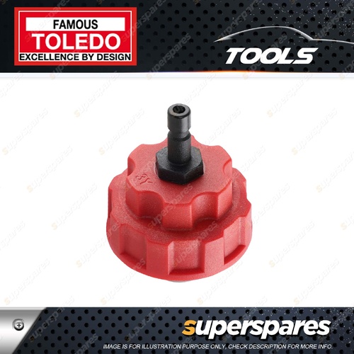 Toledo Cooling System Tester Adaptor - No.27 Internal Thread Red Colour