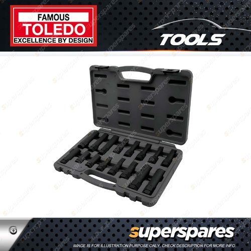 Toledo Wheel Lock Socket & Bit Master Set - Dual Hex Drive Fits 21mm/22mm