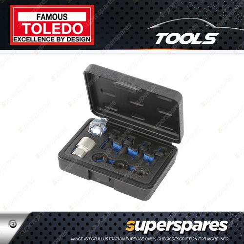 Toledo Wheel Stud Thread Restorer Kit - Includes Spare Retaining Bands