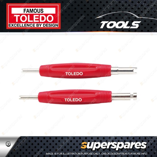 Toledo Valve Core Remover - Dual Ended Sizing Overall Lengths 115mm