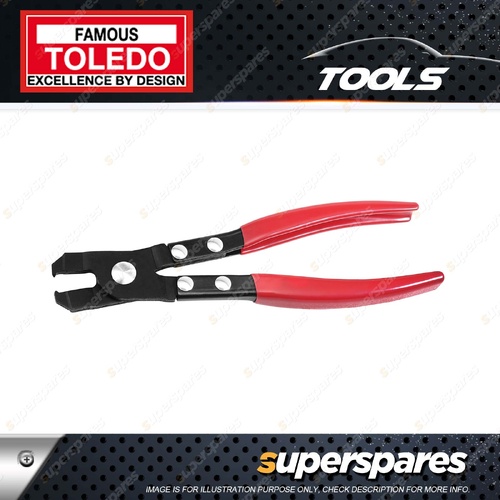 Toledo 240mm Earless CV Boot Clamp Plier - Jaw Opening 58mm PVC Dipped Handles