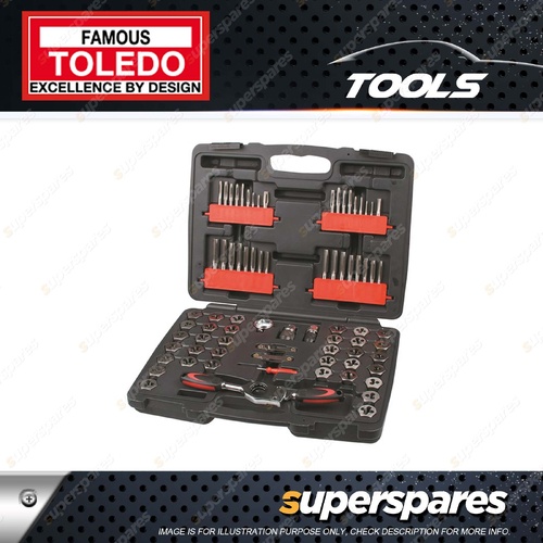 Toledo Tap & Die Ratchet Handle Set - Hollow Die Holder Thread Tools