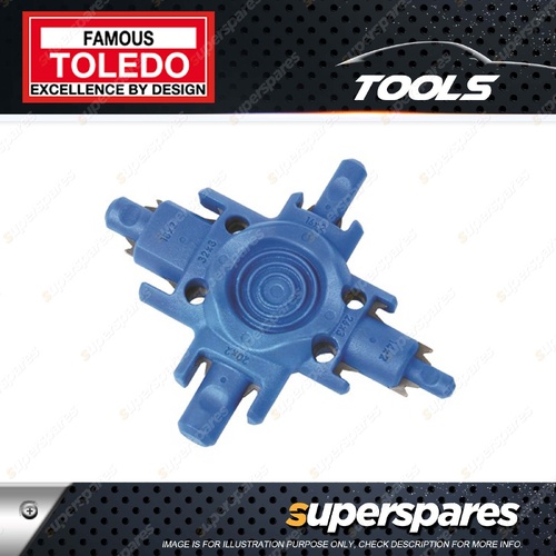 Toledo 6 in 1 Deburr Master Tool - Removes Internal & External Burrs