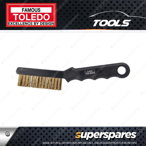 Toledo 220mm Cleaning Brush Copper - Ergonomic Handle with Contoured Grip
