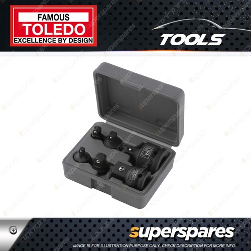 Toledo Socket Reducer Set - Heavy Duty Impact Cr-Mo Steel Hard Case
