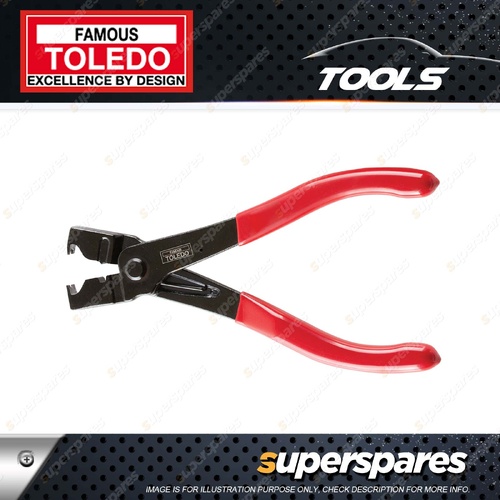 Toledo Thin Jaw Hose Clamp Pliers - Quick Reverse Action PVC Dipped Handles