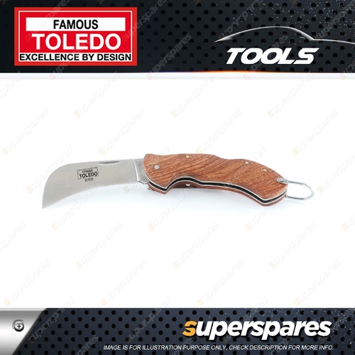 Toledo 170mm Technician's Knife Hawkbill - Premium Rosewood Ergonomic Handle