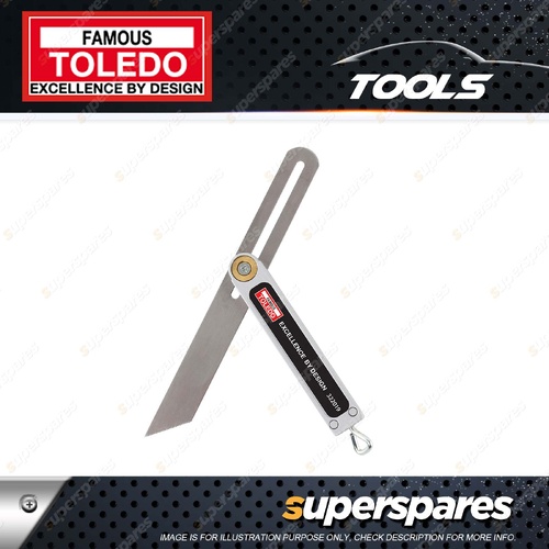 Toledo Sliding Bevel - Length 200mm Manufactured from Stainless Steel Blade