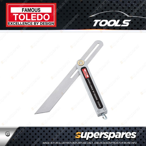 Toledo Sliding Bevel - Blade Length 250mm with Light Weight Aluminium Handle