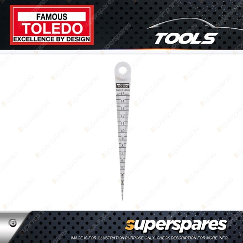 Toledo Taper Gauge - ABS Resin 1-15mm Range Non Conductive Made in Japan