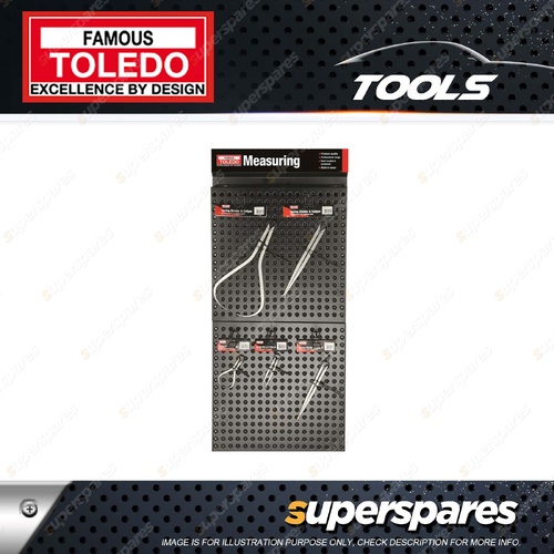 Toledo Caliper & Divider Merchandiser - Single Tier Dual Backing Board