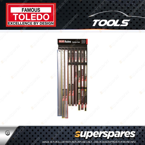 Toledo Stainless Steel Rule Merchandiser - JIS Standard Single and Double Sided