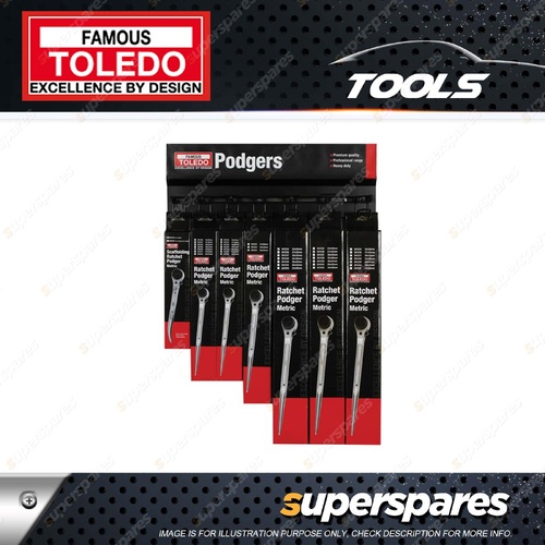 Toledo Ratchet Podger Merchandiser - Option 1 Drop Forged Chrome Vanadium Steel