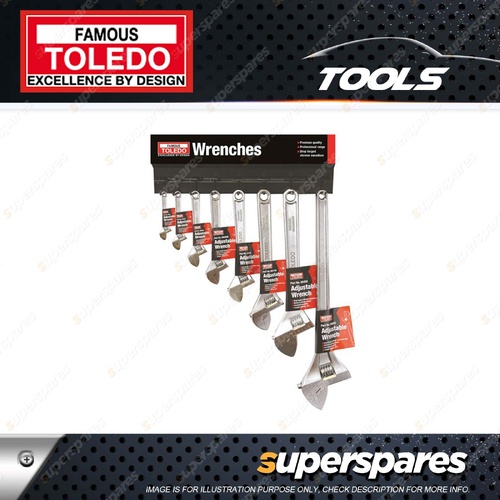 Toledo Adjustable Wrench Merchandiser - Manufactured from Chrome Vanadium Steel