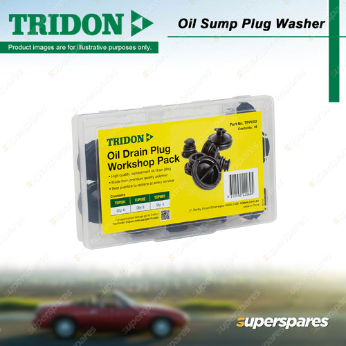 Tridon Oil Drain Plug Workshop Grab Pack - Made From Premium Quality Polymer