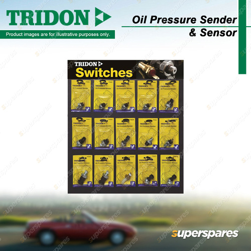 Tridon Oil Pressure Sender Merchandiser 450mm x 595mm - Easy to Hang