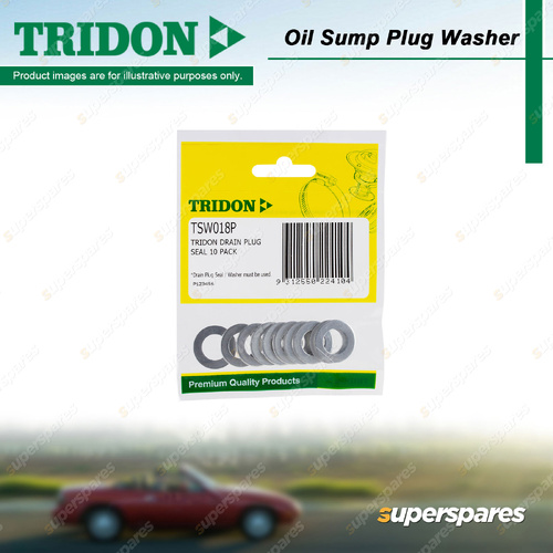 Tridon Oil Sump Plug Washer Trade Packs - 10 Alloy Washers Suits 1/2"