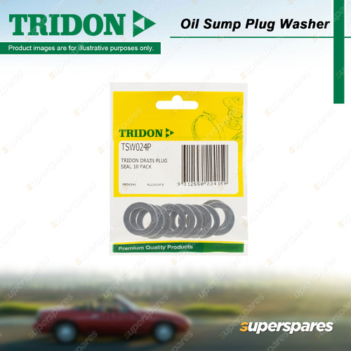Tridon Oil Sump Plug Washer Trade Packs - 10 Alloy Washers Suits M16