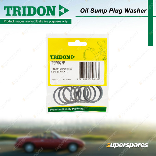 Tridon Oil Sump Plug Washer Trade Packs - 10 Alloy Washers Suits M26
