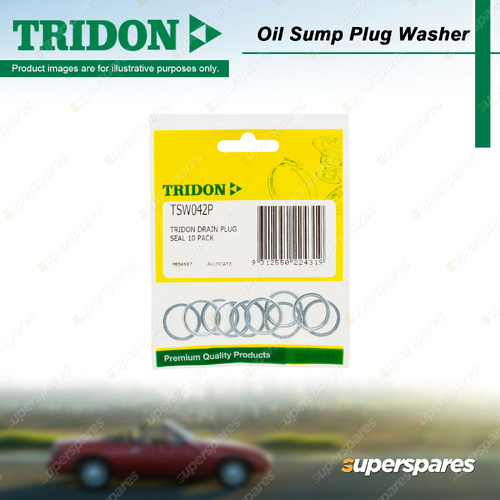 Tridon Oil Sump Plug Washer Trade Packs - 10 Steel Washers Suits M16