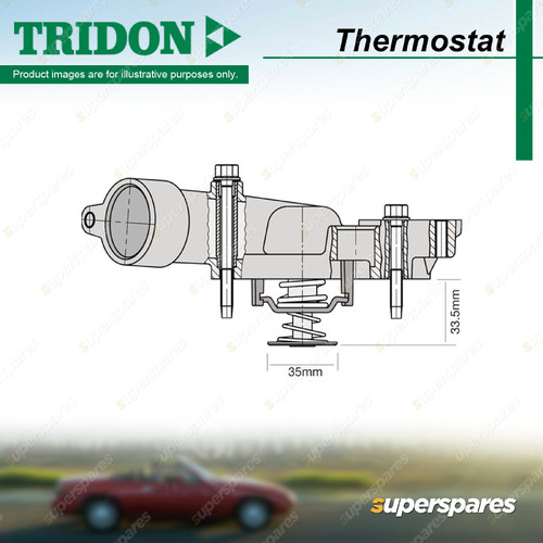Tridon Thermostat for Holden Captiva CG 3.2L Alloytech 169 10/2006-01/2011