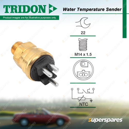 Tridon Water Temperature Switch with Warning Light for Mercedes 100 Series 190E