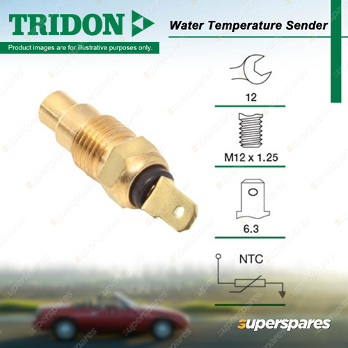 Tridon Gauge Water Temperature Sender for Holden Commodore VLCalais 3.0L 86-88
