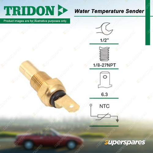 Tridon Gauge Water Temperature Sender for Bedford CF 2.8L B28 3.3L B33 1973-1978