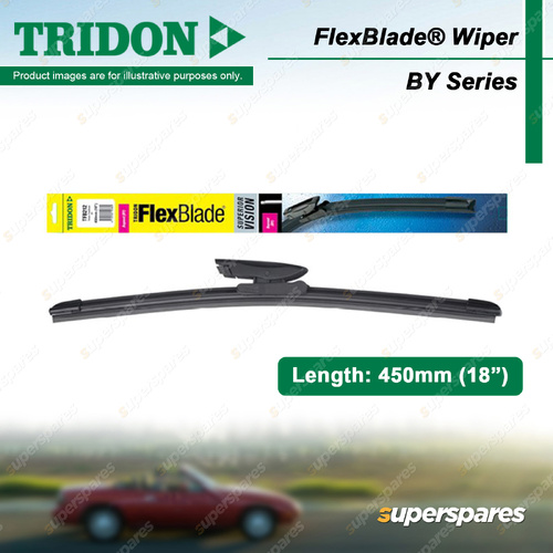 Tridon FlexBlade Wiper Blade BY Series 18In - Natural Synthetic Rubber