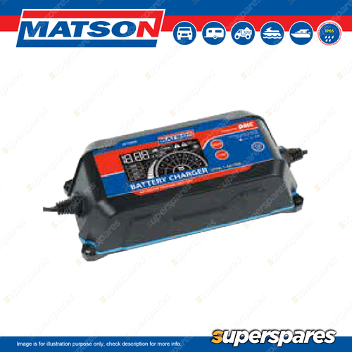 Matson Battery Charger 12 volt 1.5 - 10amp 9 or 6 Stage Charging LED Status