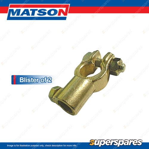 Matson HD Brass Battery Terminal cable to 00 Gauge 65mm2 - Blister Pack 2