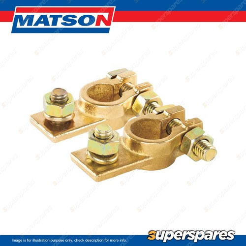 Matson Negative Battery Terminal - Bolt Type 8mm Stud Size Box of 10 MA100NB10