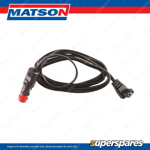 Matson Accessory Cable - 3M Length 2 Pin Waeco Plug to Cigarette Plug