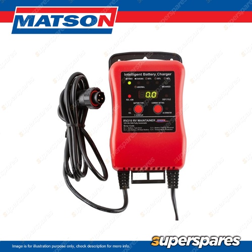 Matson RV Maintainer - 2/10Amp 12 Volt Chemistry Selectable Wall Mountable