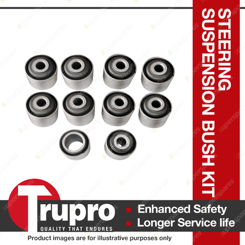 Trupro Rear Trailing Arm + Panhard Rod Bush Kit For Nissan Patrol Y61 GU Y60 GQ