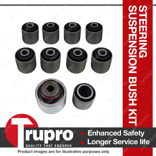 Trupro Rear Trailing Arm + Panhard Rod Bush Kit For Nissan Patrol Y61 GU 2 3 - 8