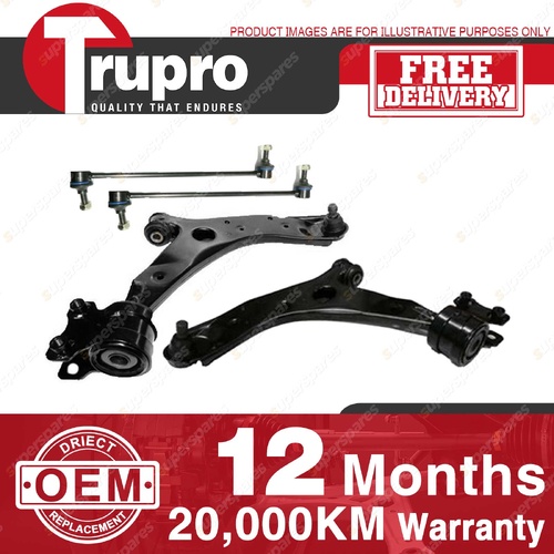 Trupro Front Lower Control Arm Sway Bar Link Kit for Mazda 2 BK 01/04-03/09