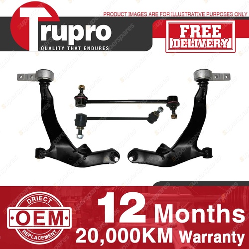 Trupro Front Lower Control Arm Sway Bar Link Kit for Nissan Murano Z50 05-09