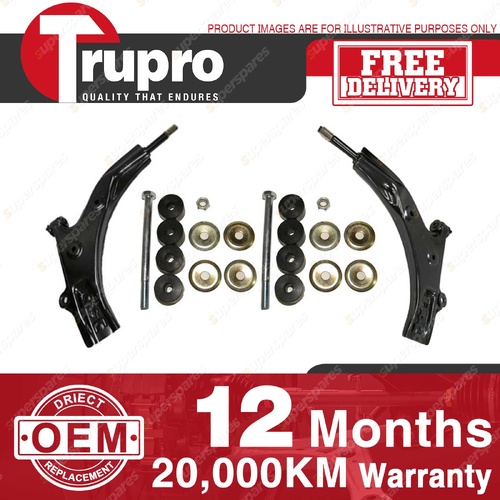Trupro Front Lower Control Arm Sway Bar Link Kit for Mazda 323 Famillia BF BW BV