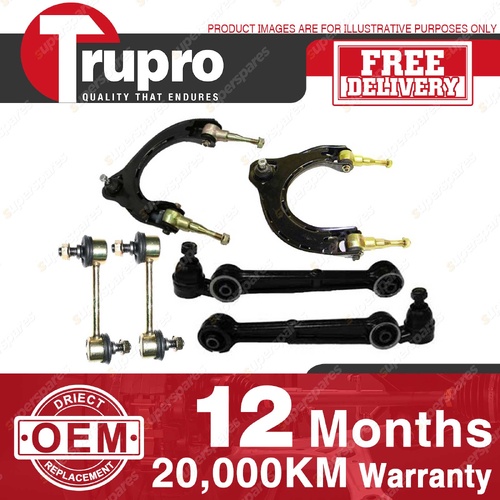 Front Upper Lower Control Arm Sway Bar Link Kit for Mitsubishi Galant HJ 93-98