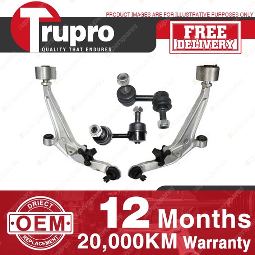 Trupro Front Lower Control Arm Sway Bar Link Kit for Nissan X-Trail T30 01-07