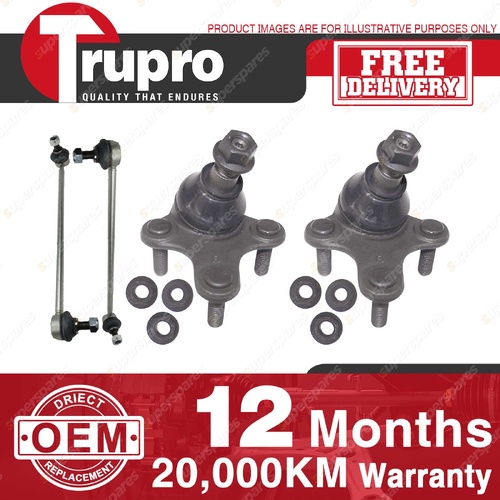Trupro Front Lower Control Arm Sway Bar Link Kit for Audi A3 8P 06/04-05/13